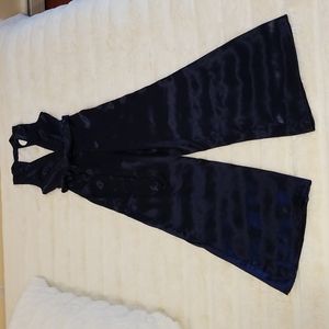 NWT Olivaceous Navy Blue V-neck Jumpsuit size S